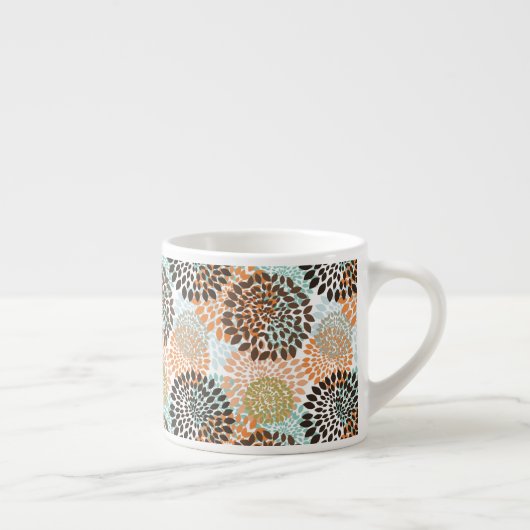 Floral Pattern 7 Espresso Kop (Rechts)