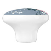 Floral Pattern 7 Keramische Knop (Zijkant)