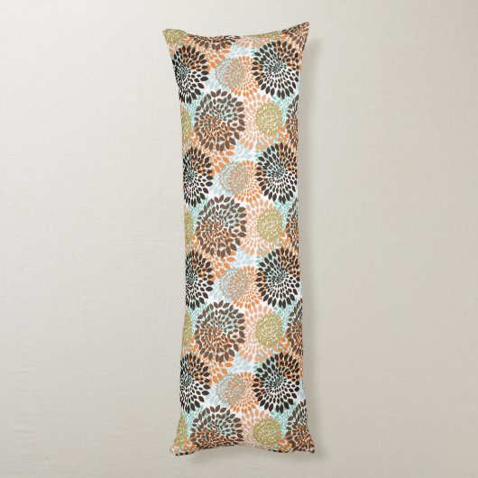 Floral Pattern 7 Lichaamskussen (Achterkant (Verticaal))