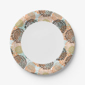 Floral Pattern 7 Papieren Bordje (Voorkant)