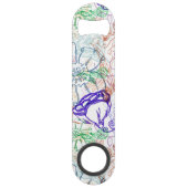 Floral Pattern 7 Speed Flessenopener (Voorkant)