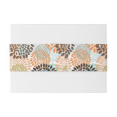 Floral Pattern 7 Uitnodigingen Wikkel (Achterkant Voorbeeld)