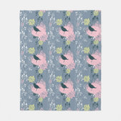Floral Pattern 8 Fleece Deken (Voorkant)