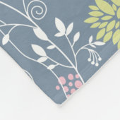 Floral Pattern 8 Fleece Deken (Hoek)