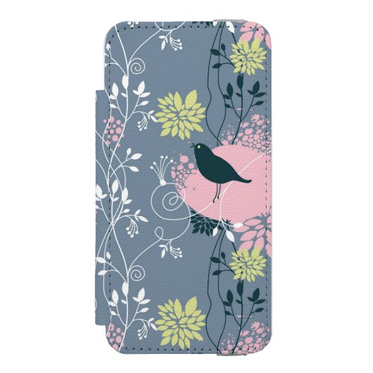 Floral Pattern 8 Incipio iPhone Portemonnee Hoesje (Voorkant Agenda)
