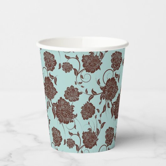 Floral Pattern 8 Papieren Bekers (Links)