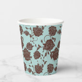Floral Pattern 8 Papieren Bekers (Voorkant)