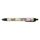 Floral Pattern 8 Zwarte Inkt Pen (Bodem)