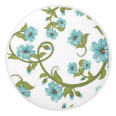 Floral Pattern 9 Keramische Knop (Voorkant)