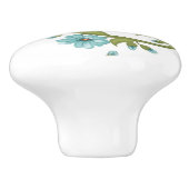 Floral Pattern 9 Keramische Knop (Zijkant)