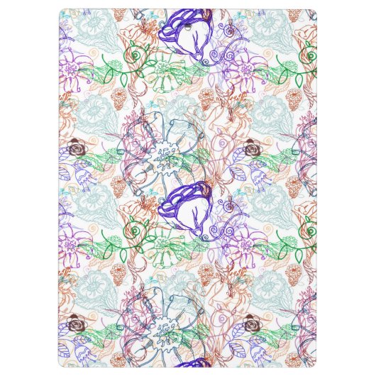 Floral Pattern 9 Klembord (Achterkant)