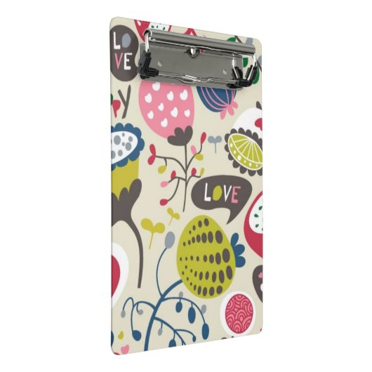 Floral Pattern 9 Mini Klembord (Schuin)