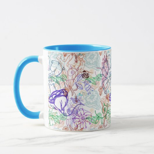 Floral Pattern 9 Mok (Links)