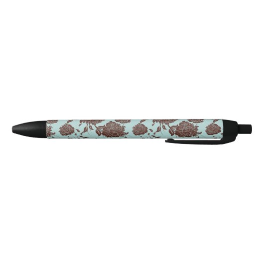 Floral Pattern 9 Zwarte Inkt Pen (Bodem)
