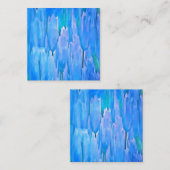 Floral Pattern Abstracte Franse blauwe tulpen Notitiekaartje (Voorkant / Achterkant)