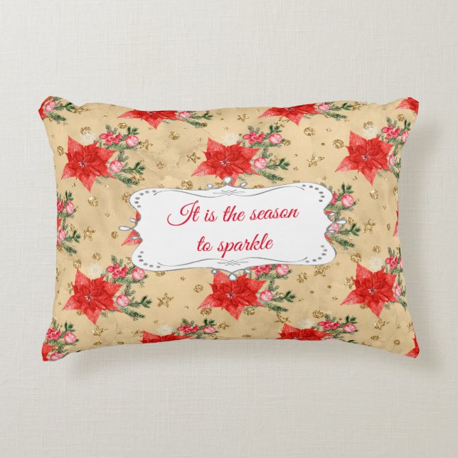 Floral Pattern Accent Kussen (Voorkant)