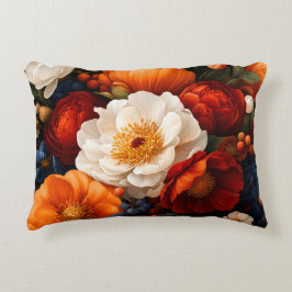 Floral Pattern Accent Kussen