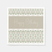 Floral Pattern Accented Servet (Voorkant)