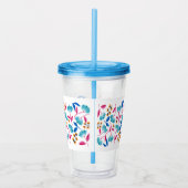 Floral Pattern Acryl Drinkbeker (Rechts)