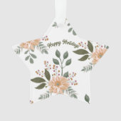 Floral Pattern - Acrylsierente Ornament (voorkant)
