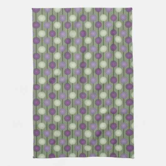 Floral Pattern Allium Kitchen Towel Theedoek (Verticaal)