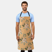 Floral Pattern Apron Schort (Gedragen)