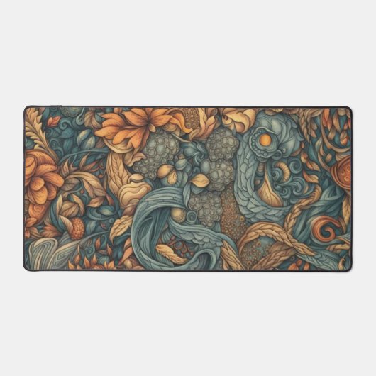 Floral Pattern Art Print - Natuur Decor Bureaumat (Voorkant)