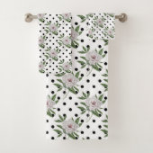Floral Pattern Bad Handdoek (Insitu)