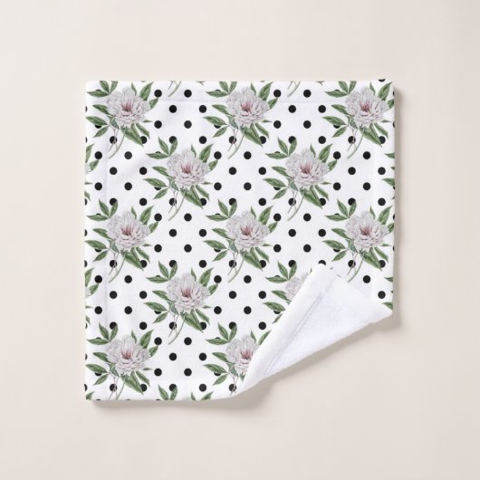 Floral Pattern Bad Handdoek (Wasdoekje)