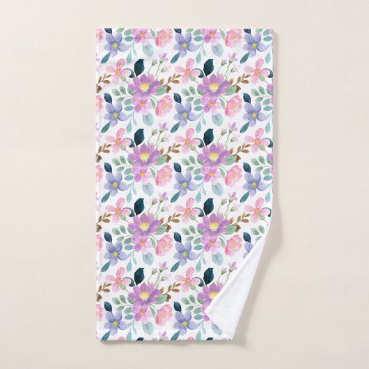 Floral Pattern Bad Handdoek (Handdoek)