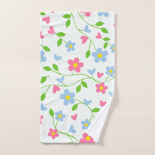 Floral Pattern Bad Handdoek (Handdoek)
