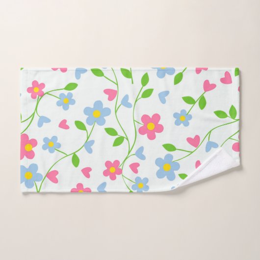 Floral Pattern Bad Handdoek (Handdoek)