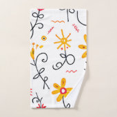 Floral Pattern Bad Handdoek (Handdoek)