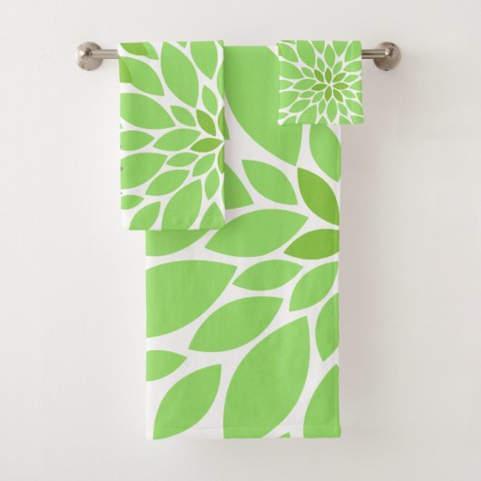 Floral Pattern Bad Handdoek (Insitu)