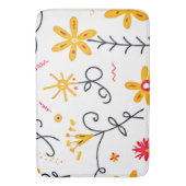 Floral Pattern Badmat (Voorkant Verticaal)