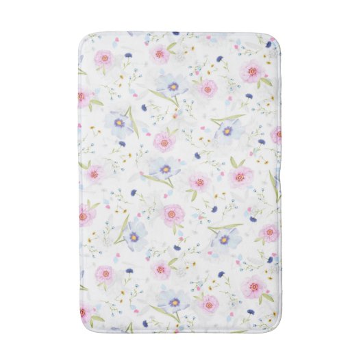  Floral Pattern Badmat (Voorkant Verticaal)