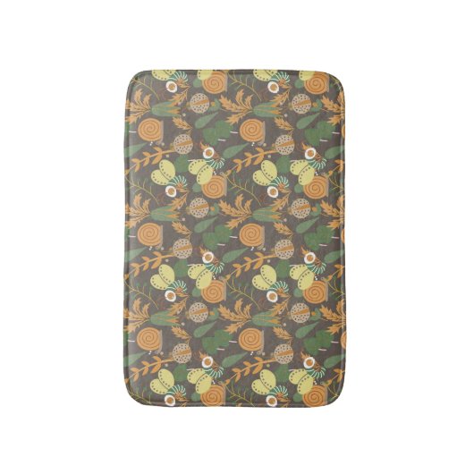 Floral Pattern Badmat (Voorkant Verticaal)