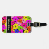 Floral pattern bagagelabel (Voorkant horizontaal)