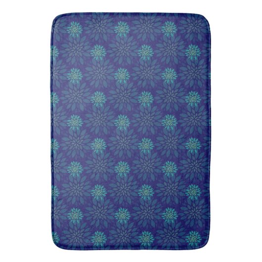 Floral Pattern Bath Mat (Voorkant Verticaal)