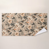  Floral Pattern Bath Towel Badhanddoek (Badhanddoek)