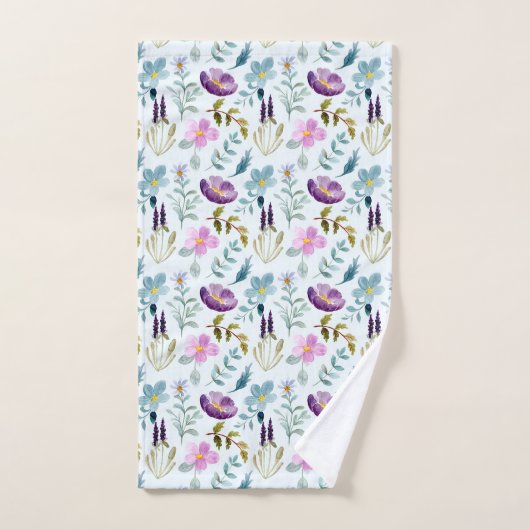 Floral Pattern Bath Towel Set Bad Handdoek (Handdoek)