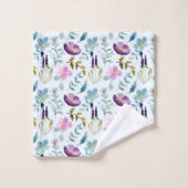 Floral Pattern Bath Towel Set Bad Handdoek (Wasdoekje)