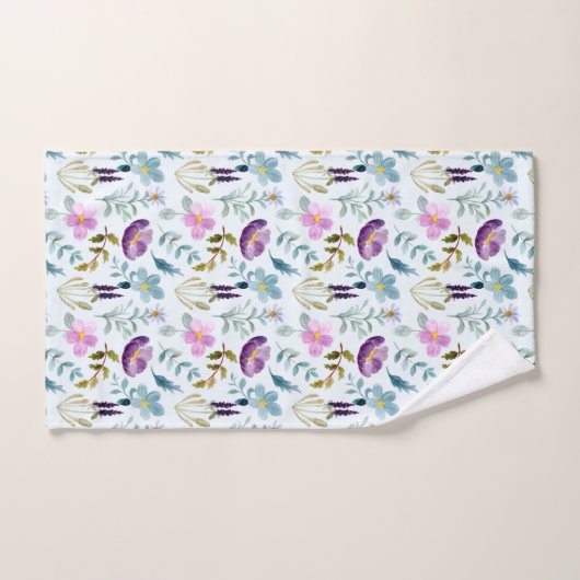 Floral Pattern Bath Towel Set Bad Handdoek (Handdoek)