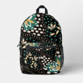 Floral Pattern Bedrukte Rugzak (Voorkant)