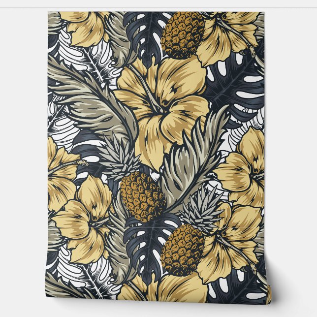 Floral Pattern Behang (Afrollen)