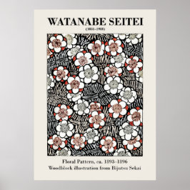 Floral Pattern beroemd gemaakt door Watanabe Seite Poster