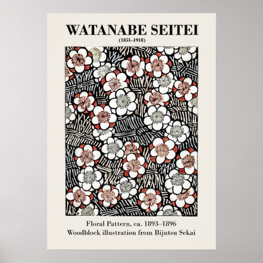 Floral Pattern beroemd gemaakt door Watanabe Seite Poster (Voorkant)