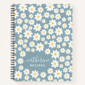 Floral Pattern Blank eigen Cookbook Recipe to Writ Notitieboek (Voorkant)