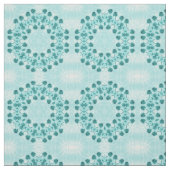Floral Pattern, Blauwgroen blauw Stof (Swatch)