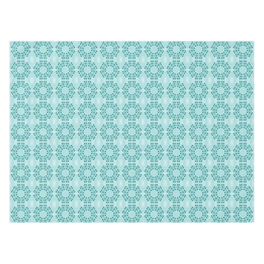 Floral Pattern, Blauwgroen blauw Tafelkleed (Voorkant (Horizontaal))